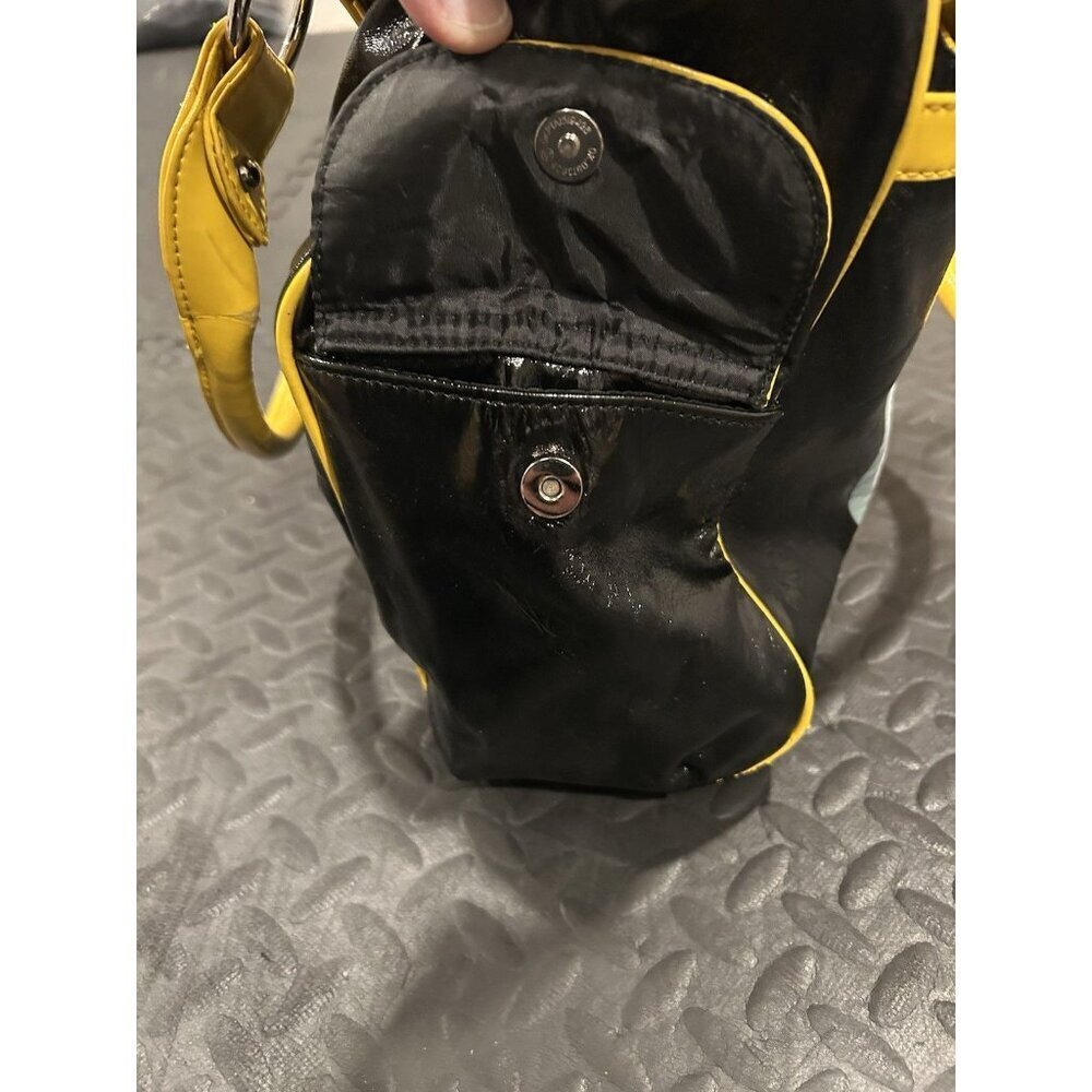 Pittsburgh Steelers Tote Bag NFL Football Vinyl Water Resistant Large Black Gold - Picture 7 of 15